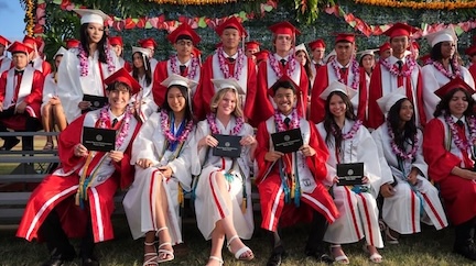 Photo: High school graduates