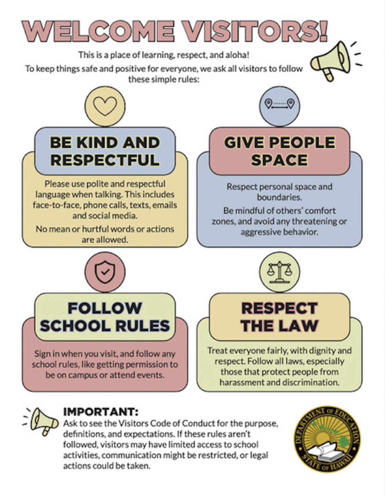 Welcome Visitors Graphic